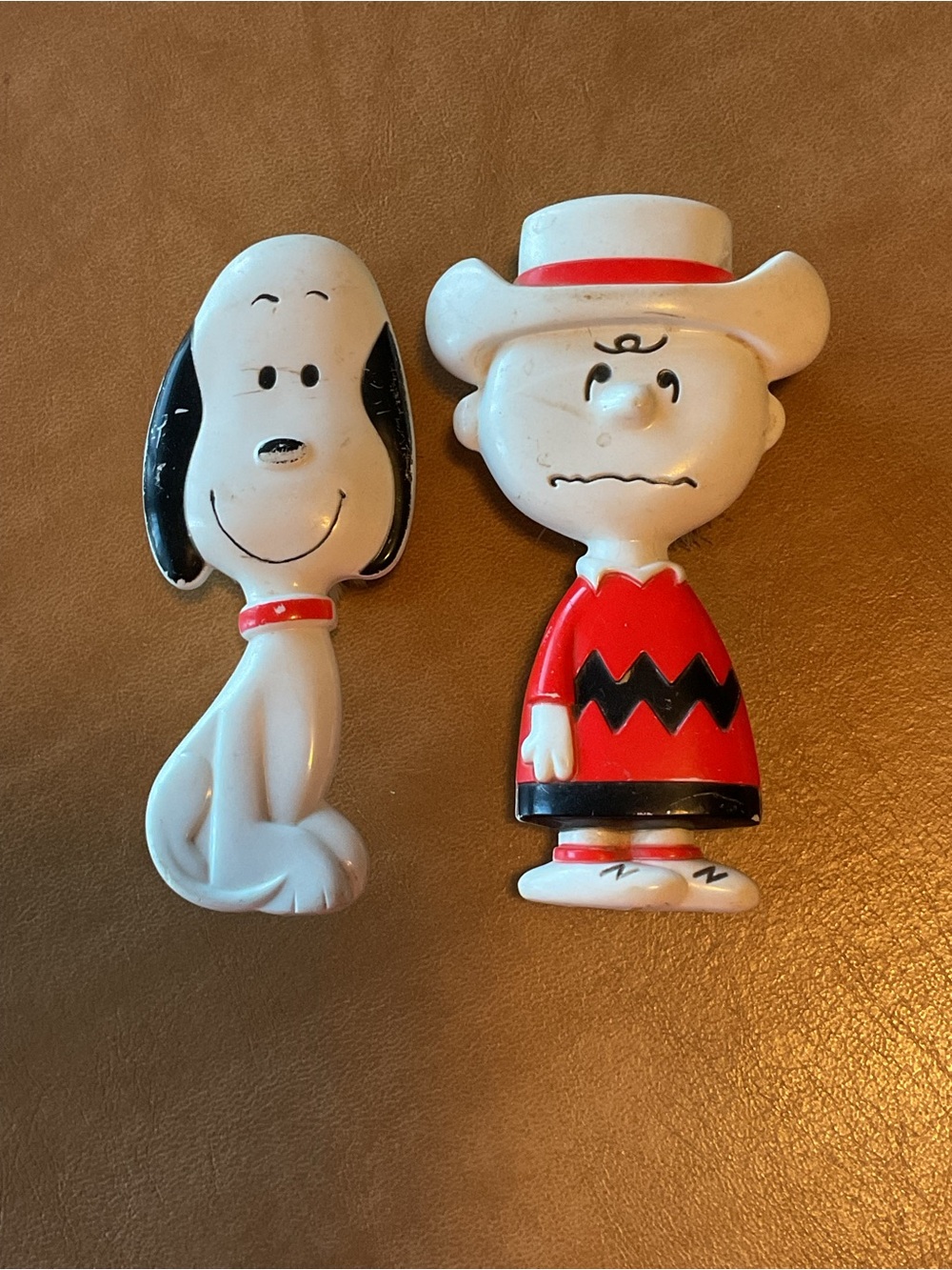 Attn Peanuts Fans! Avon Snoopy & Charlie Brown Hair Brushes. 1970.